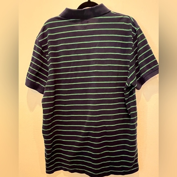 Levi's Polo Shirt Blue and Green Striped Casual Wear - Picture 5 of 5